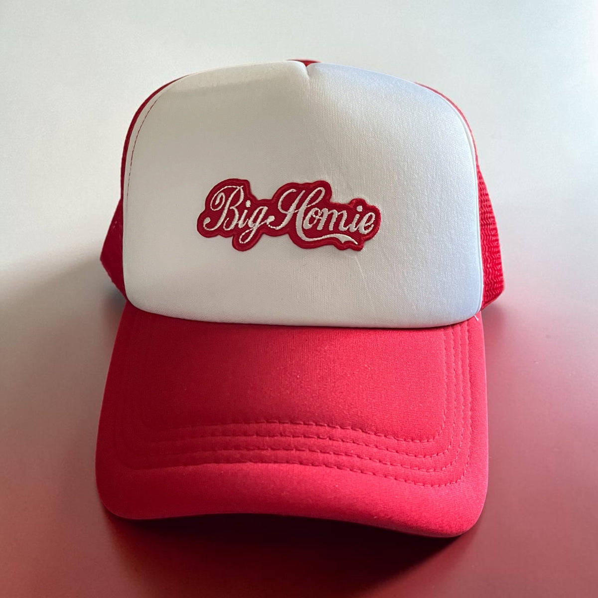 Bighomie Trucker Cap (Red & White)