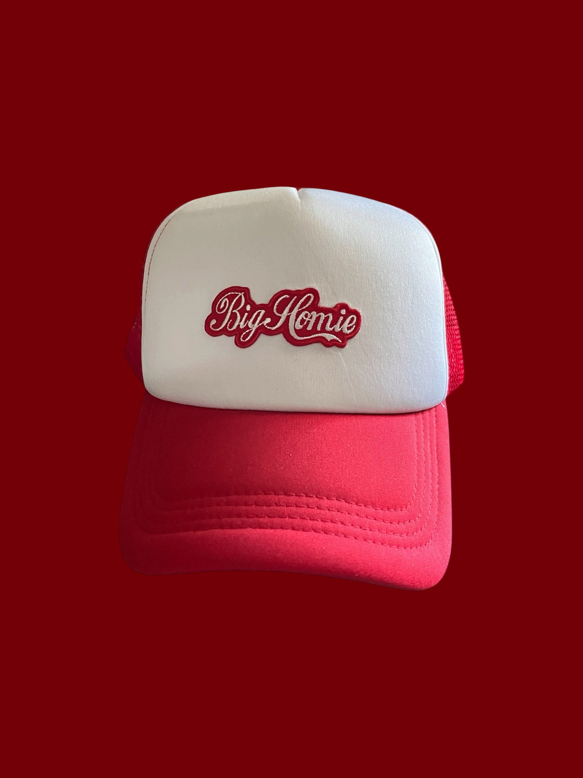 Bighomie Trucker Cap (Red & White)