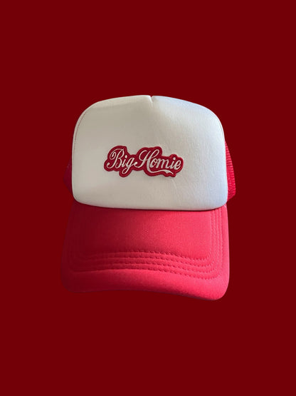 Bighomie Trucker Cap (Red & White)