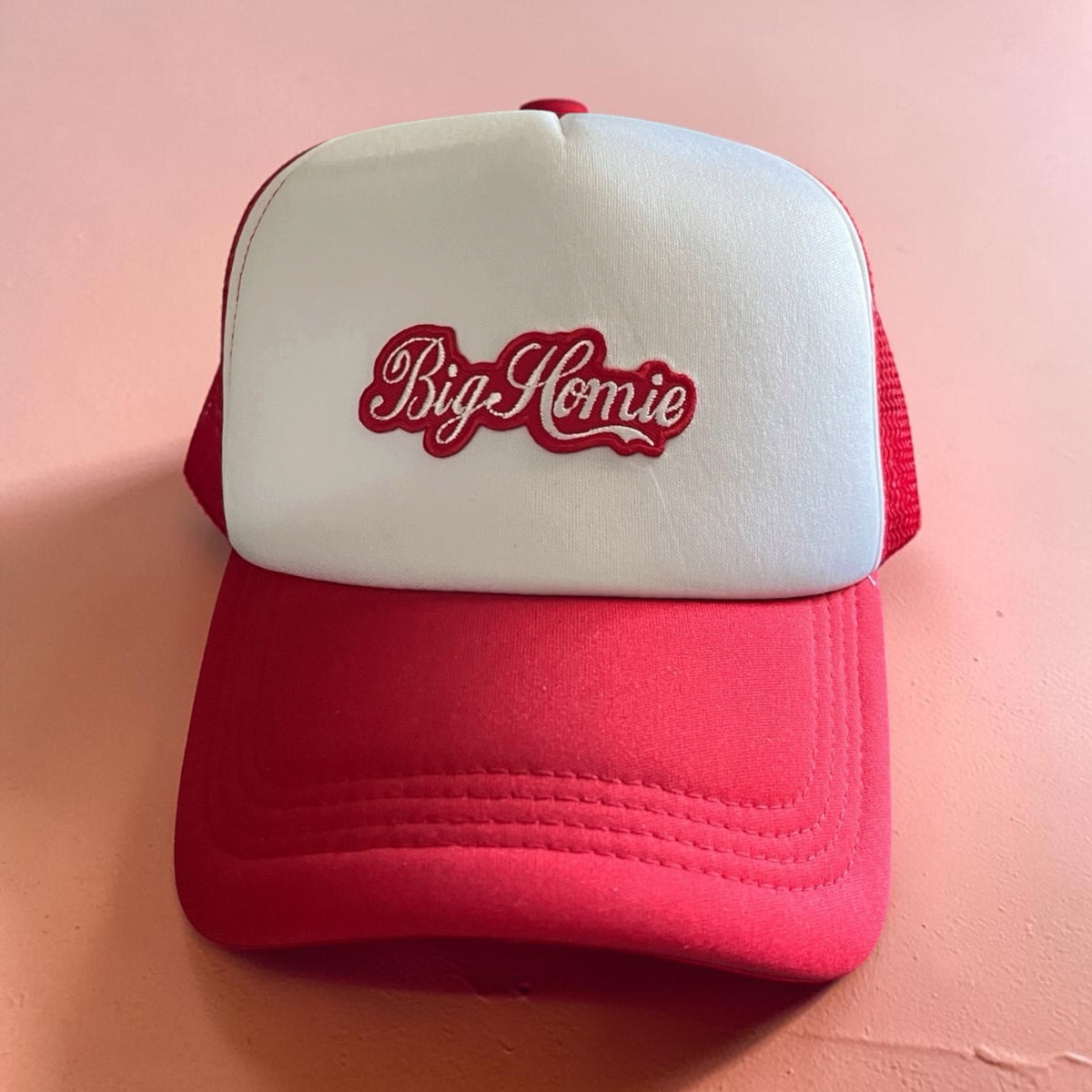 Bighomie Trucker Cap (Red & White)
