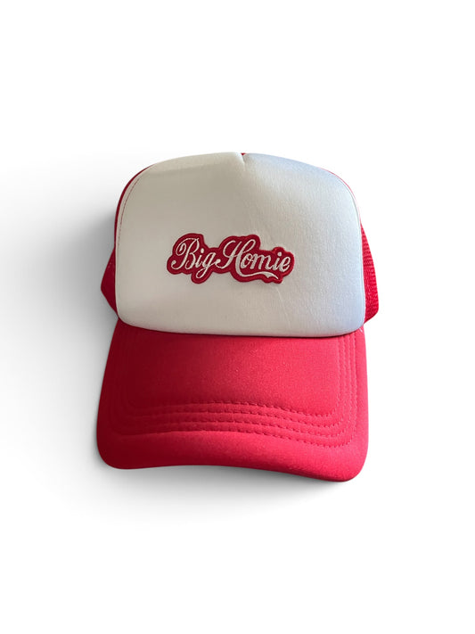 Bighomie Trucker Cap (Red & White)